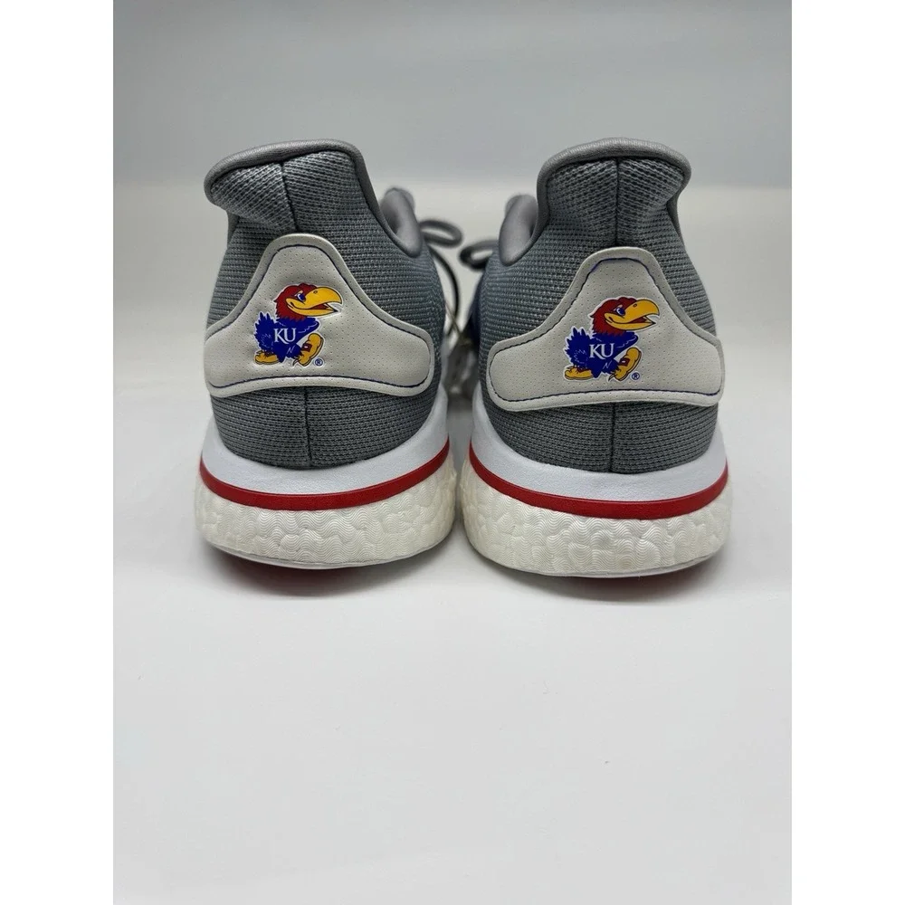 Adidas Supernova Running Shoes KU Kansas Jayhawks Grey Mens Size 13 H01294 NWT